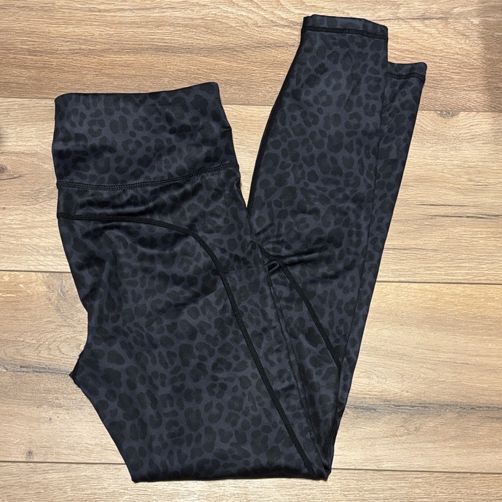 Black Leopard Print Leggings